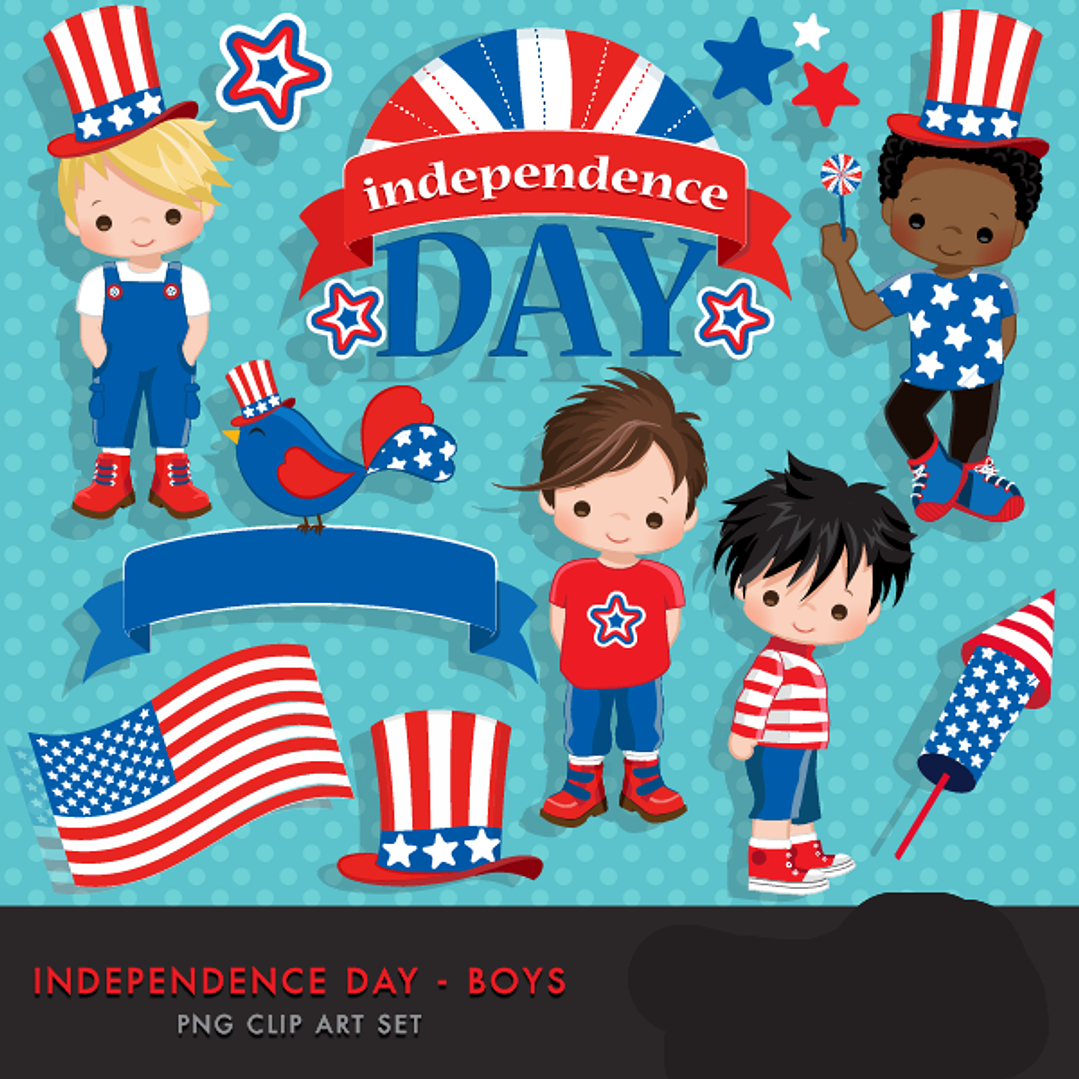 Kit Digital 4 De Julho menino  1