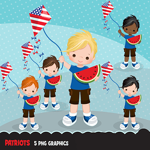 Kit Digital 4 De Julho Pipa Menino 