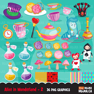 Kit Digital Alice No Pais Das Maravilhas 