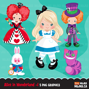 Kit Digital Alice No Pais Das Maravilhas 