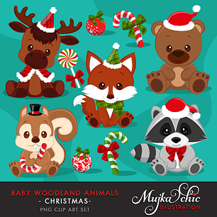 Kit Digital Natal Baby Animais 