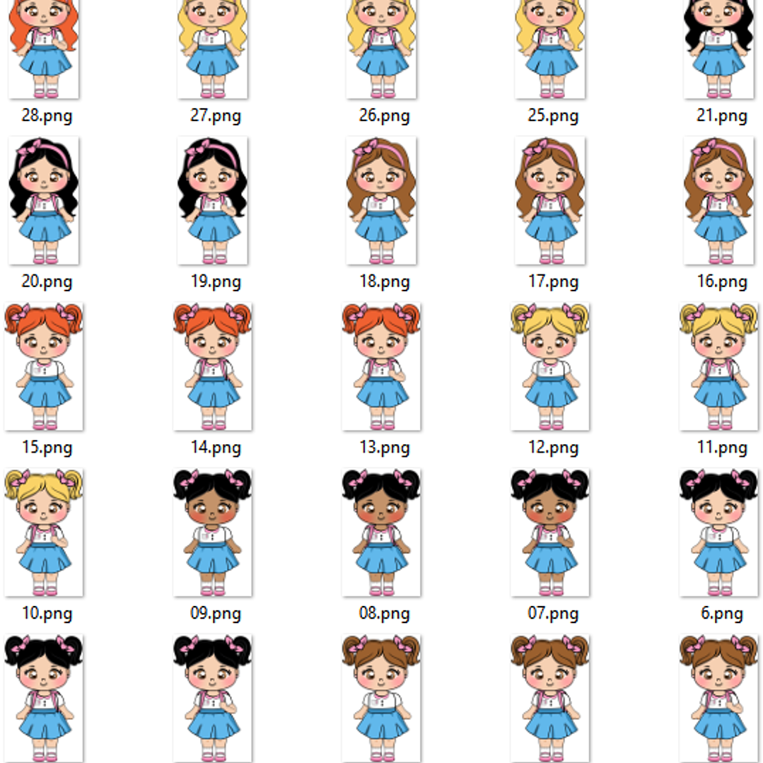 ARQUIVO ETIQUETA ESCOLAR MENINAS ALUNINHAS - LINA 2