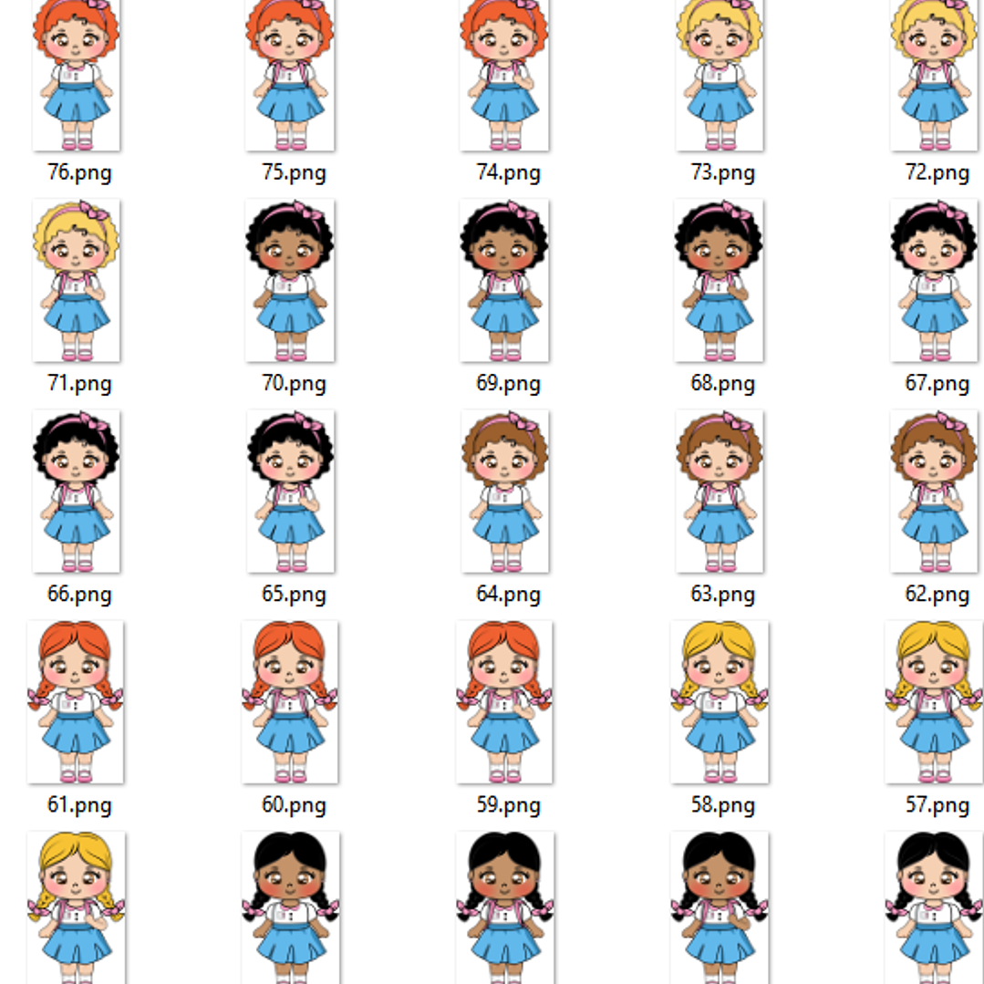 ARQUIVO ETIQUETA ESCOLAR MENINAS ALUNINHAS - LINA 3