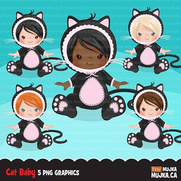 Kit Digital Menina Gatinha  1