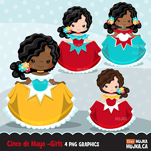 Kit Digital Cinco de Maio Meninas