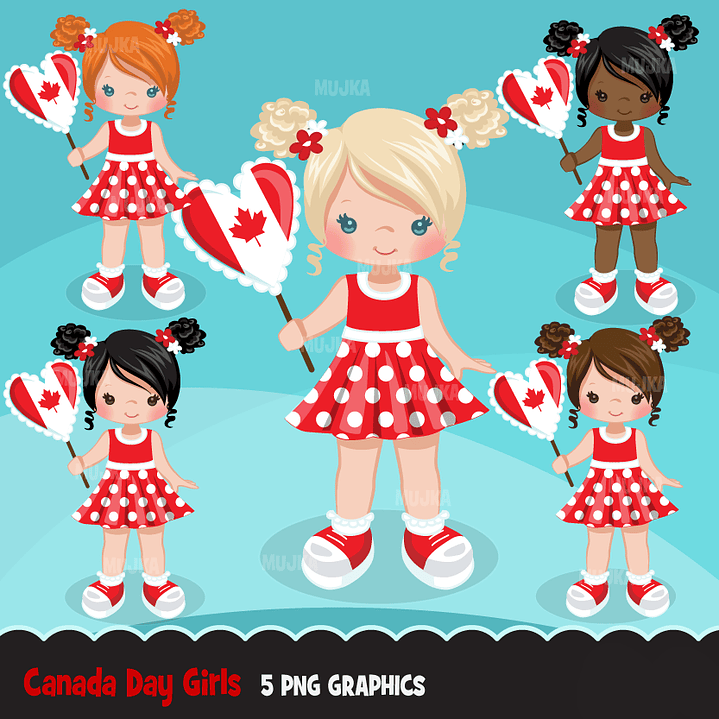 Kit Digital Dia Do Canadá Menina 1