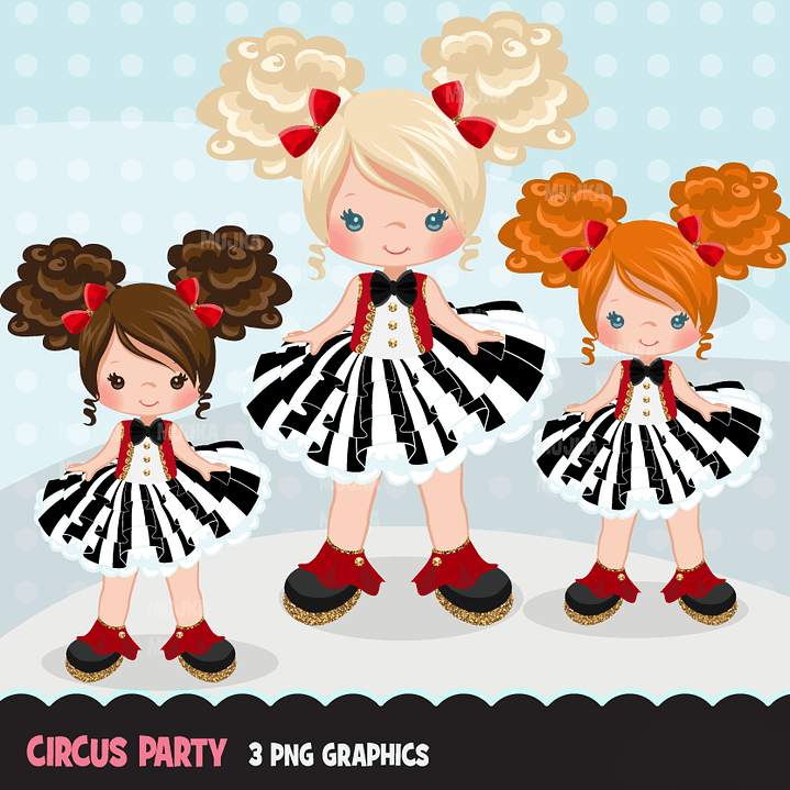 Kit Digital Menina Circo 1