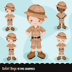 Kit Digital Safari Menino