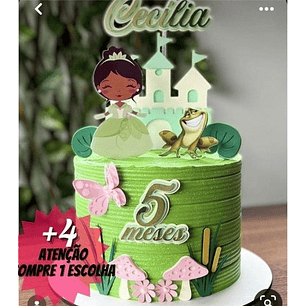 Arquivo Topo de Bolo A Princesa e o Sapo