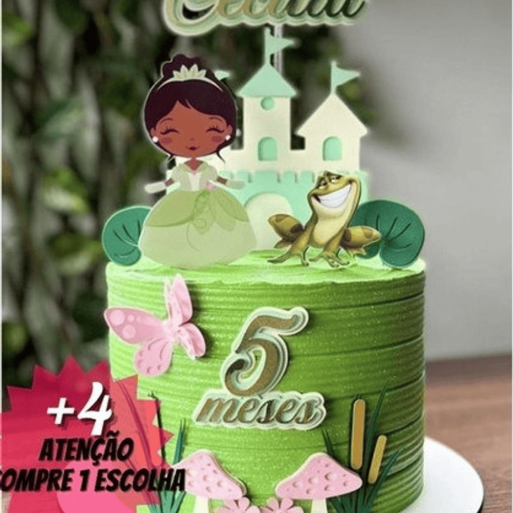 Arquivo Topo de Bolo A Princesa e o Sapo 1