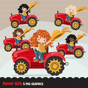 Kit Digital Menina Agricultora 