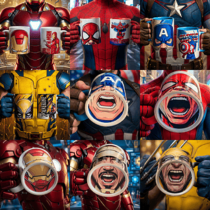 Arquivo Canecas Bocão Marvel Vol 1