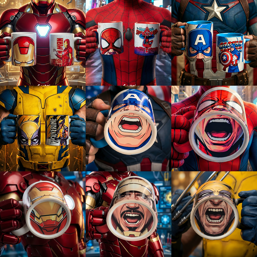 Arquivo Canecas Bocão Marvel Vol 1 1