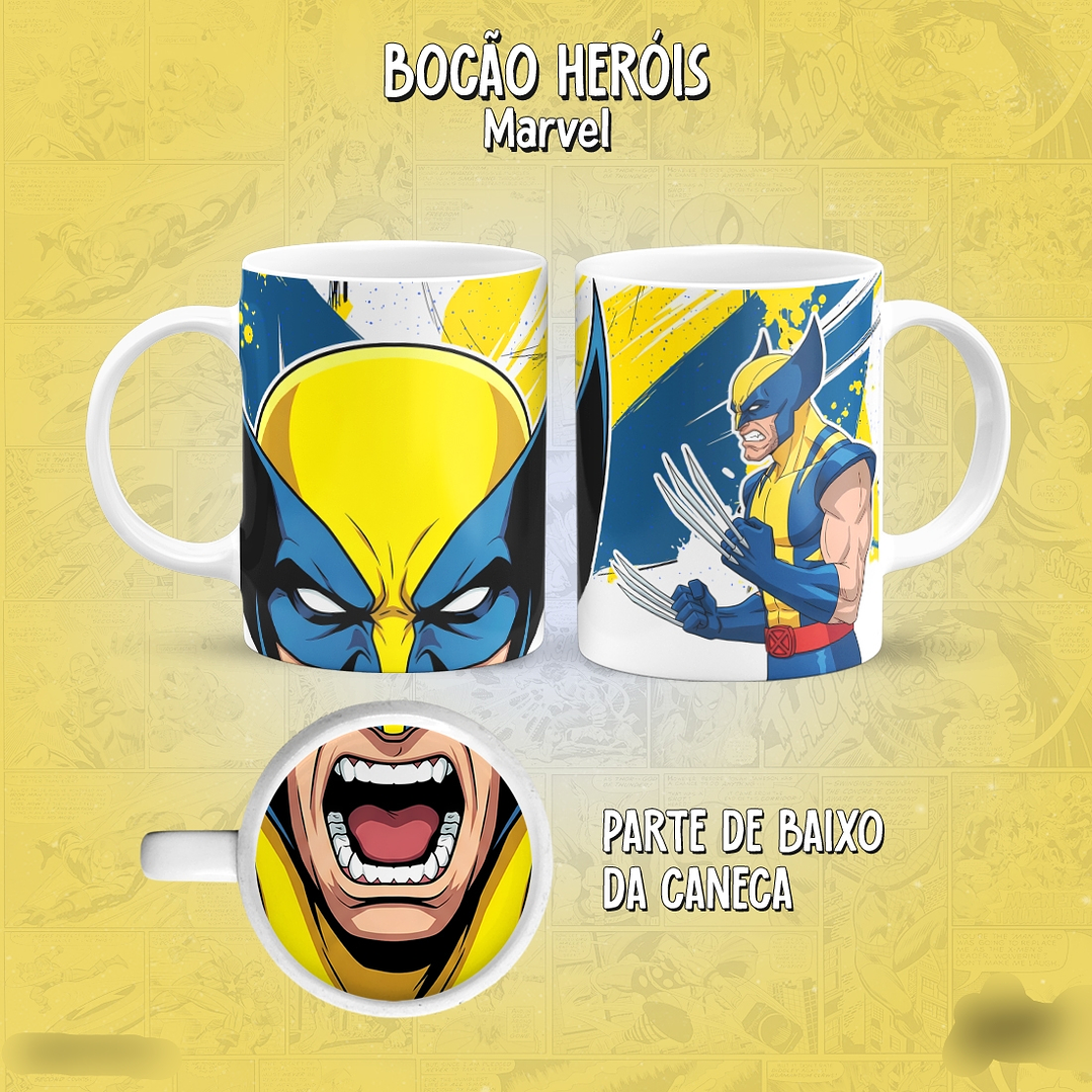 Arquivo Canecas Bocão Marvel Vol 1 2
