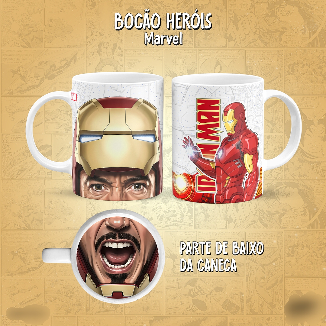 Arquivo Canecas Bocão Marvel Vol 1 18