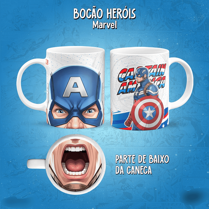 Arquivo Canecas Bocão Marvel Vol 1 27