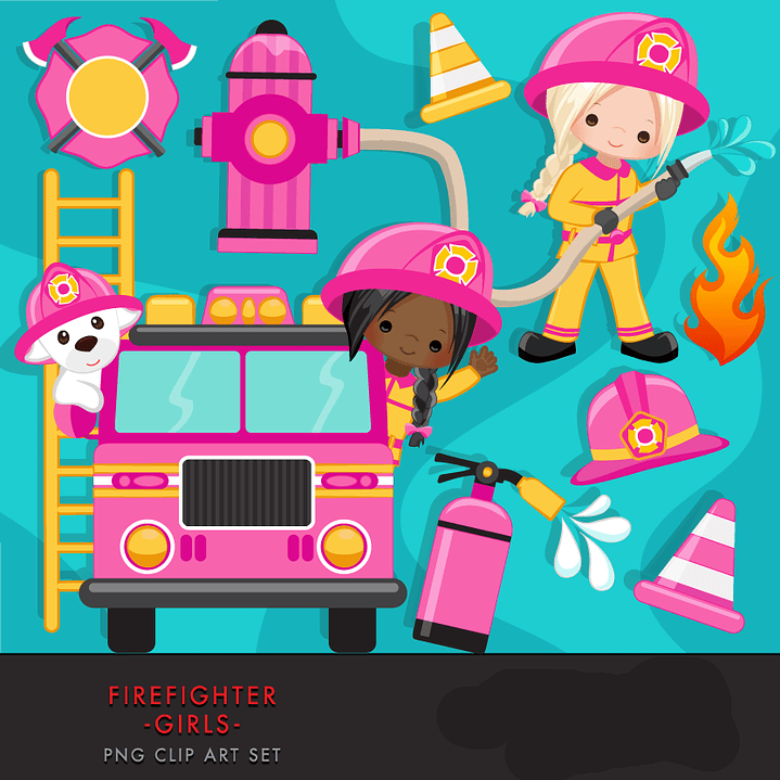 Kit Digita Bombeira Menina 1