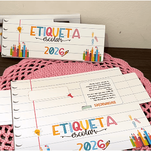 Arquivo Escolar Envelope para Etiquetas 