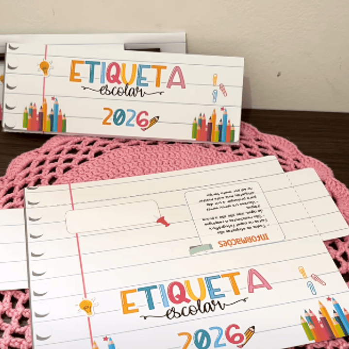 Arquivo Escolar Envelope para Etiquetas  1
