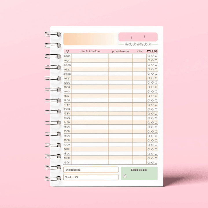 Arquivo Agendamento SEM DATA - A5  9