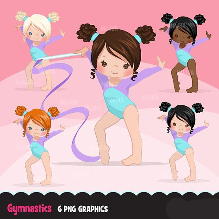 Kit Digital Meninas Ginásticas 1