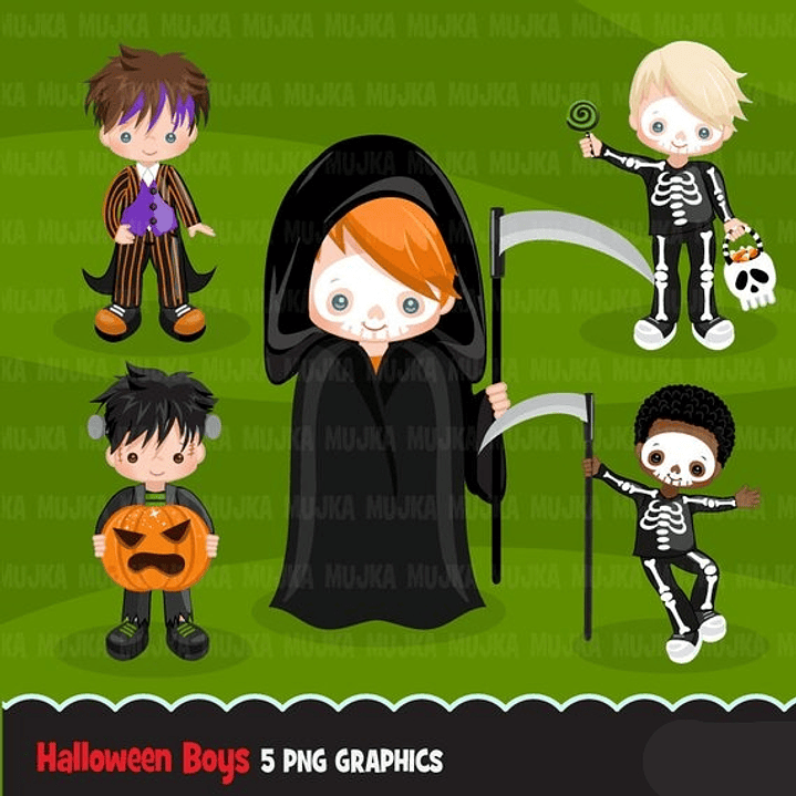 Kit Digital Halloween Boys 1