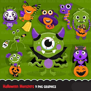 Kit Digital Monstrinhos Do Halloween