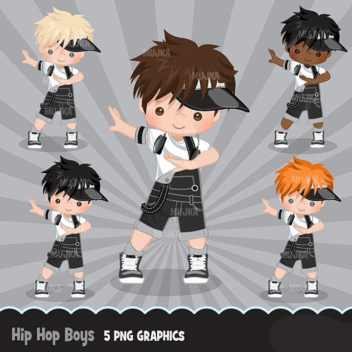 Kit Digital Hip Hop Boys 1