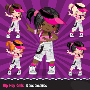 Kit Digital Hip Hop Girls