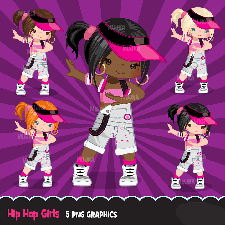 Kit Digital Hip Hop Girls 1