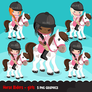 Kit Digital Meninas Cavaleiras