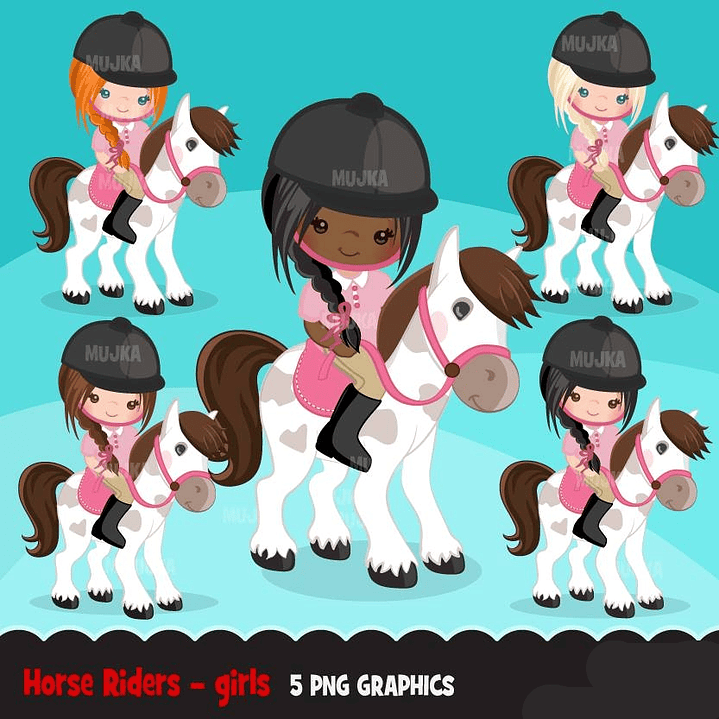 Kit Digital Meninas Cavaleiras 1