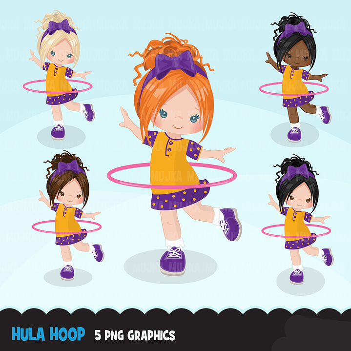 Kit Digital Meninas No Bambolê 1