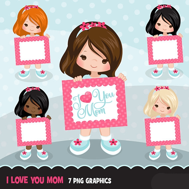 Kit Digital Quadro Meninas  1