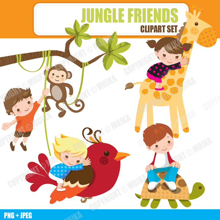 Kit Digital Crianças Brincando Com Animais  1