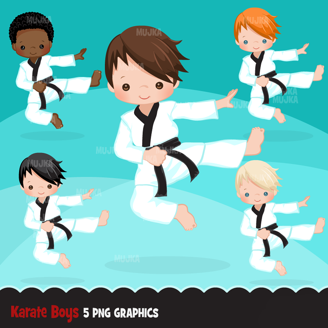 Kit Digital Karatê Kid Meninos  1