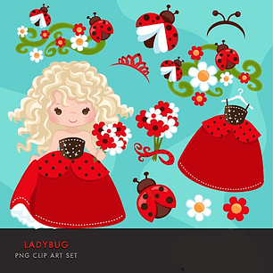 Kit Digital Menina Joaninha 