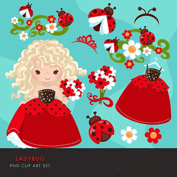 Kit Digital Menina Joaninha  1