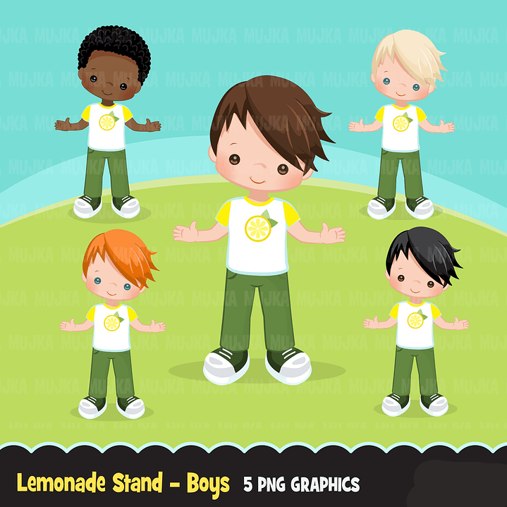 Kit Digital Menino Limão  1