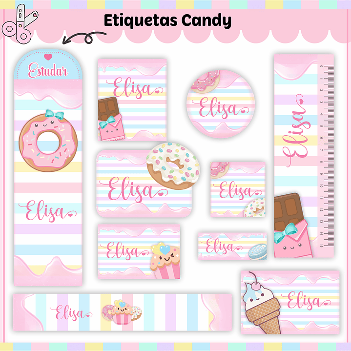 Arquivo Combo Escolar Doces Candy 3