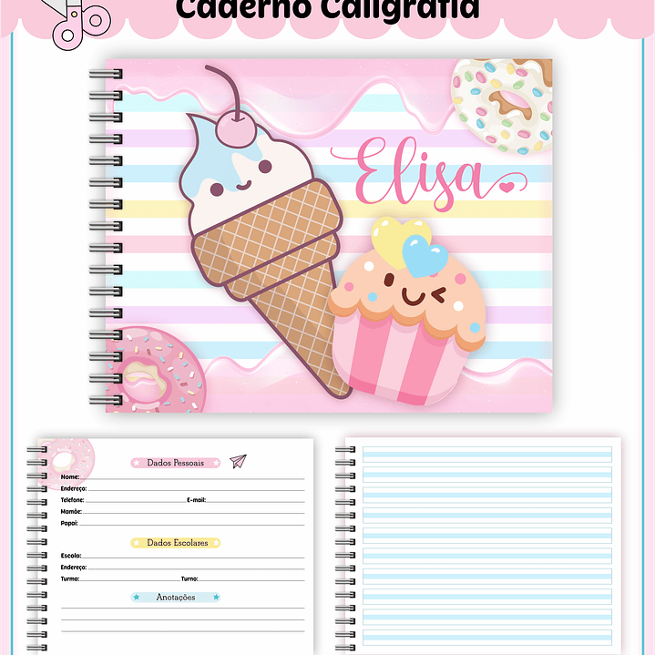 Arquivo Combo Escolar Doces Candy 4