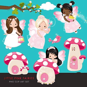 Kit Digital Pequenas Fadas 