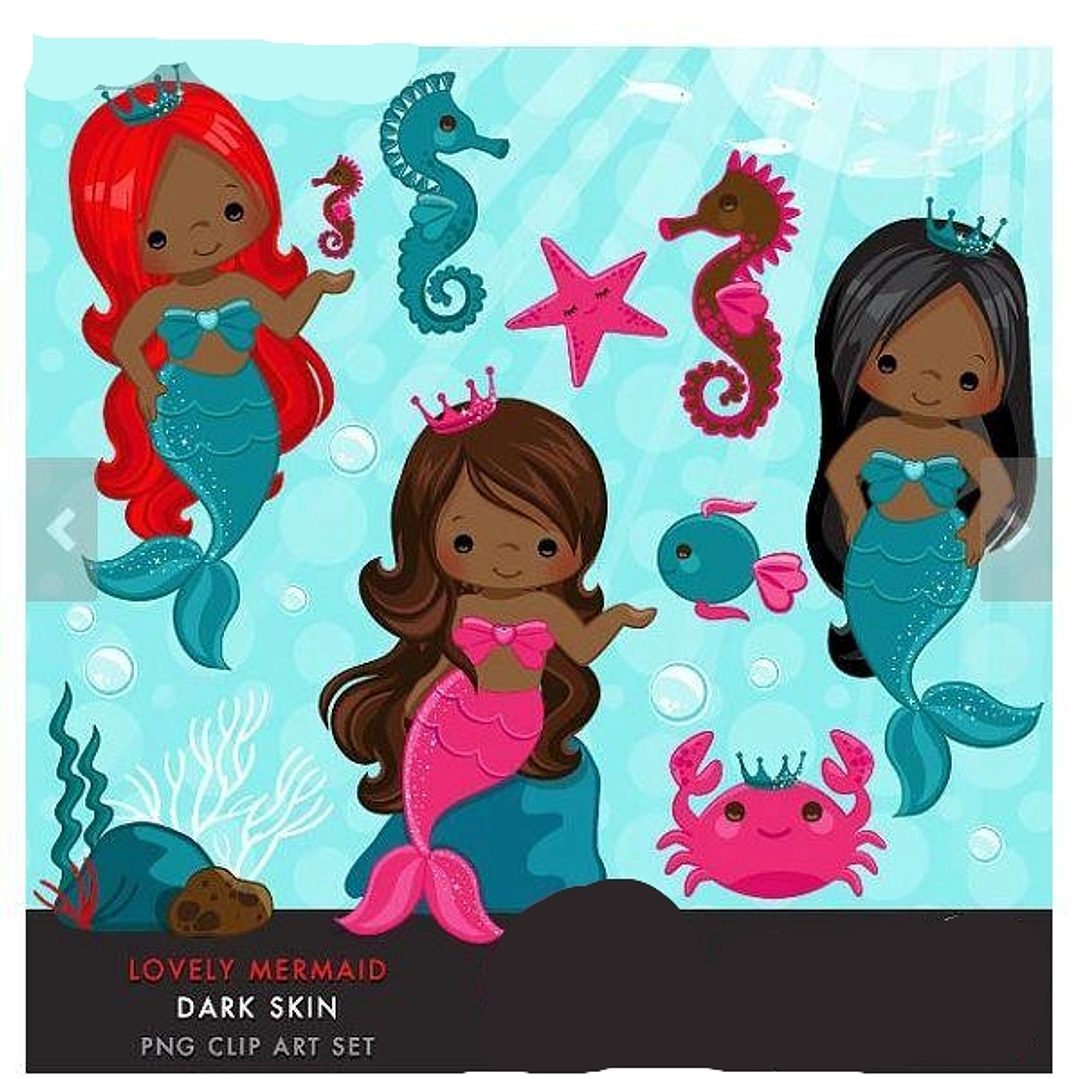 Kit Digital Pequenas Sereias  1