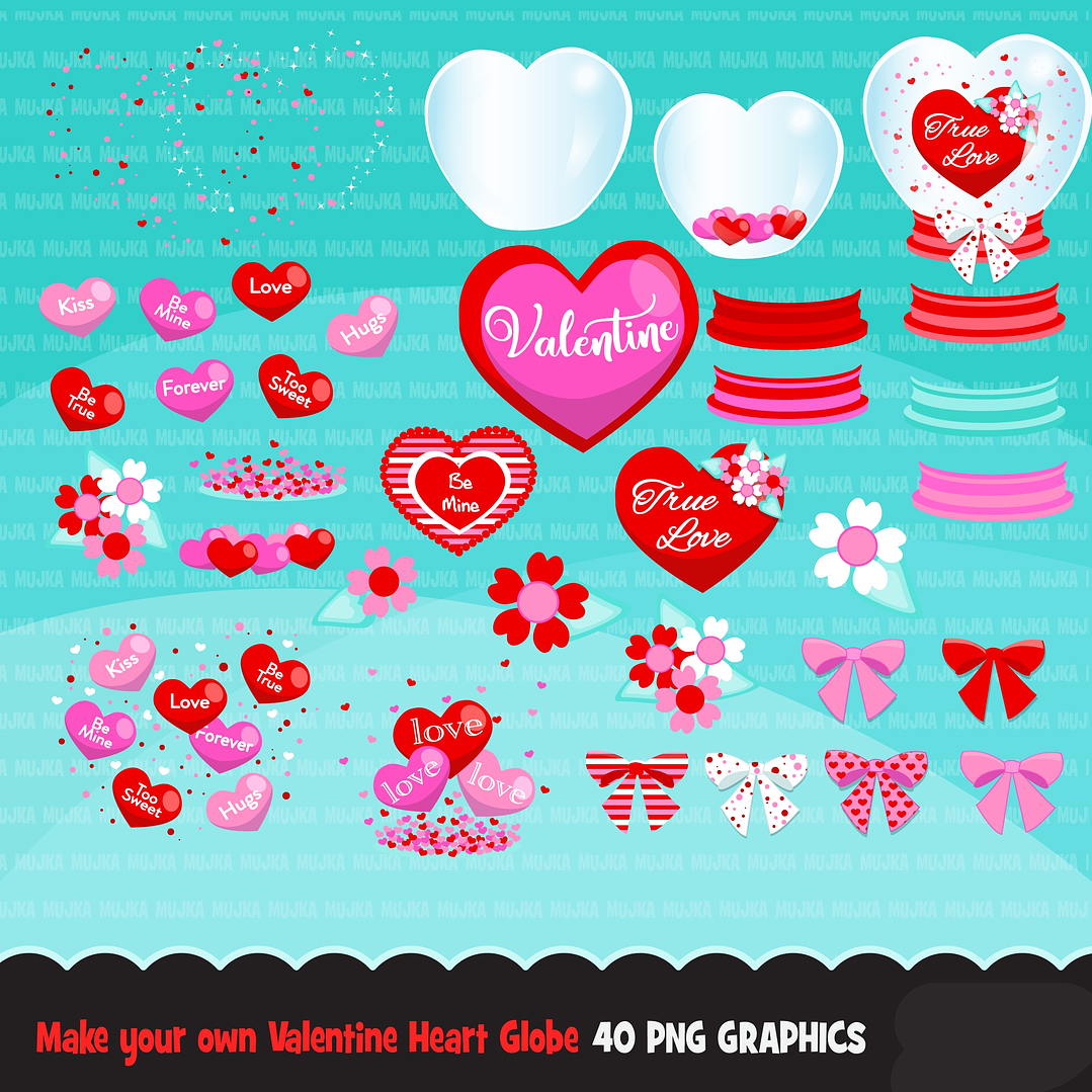 Kit Digital Laçõs e Corações 1