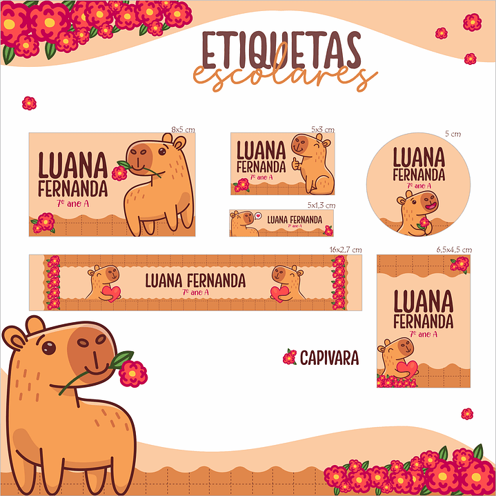 Arquivo Combo Escolar Etiquetas 20 Temas  8