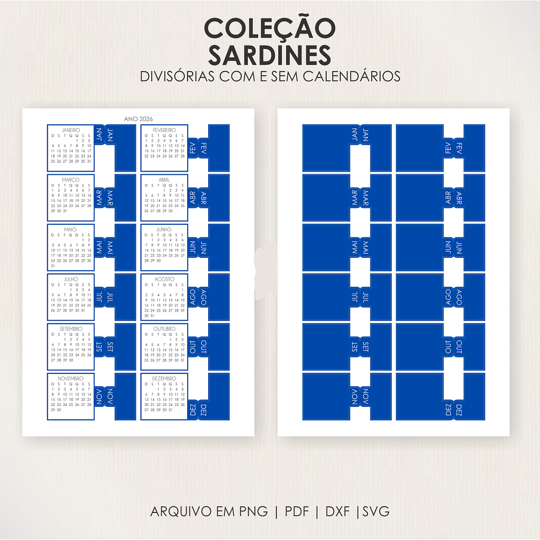 Arquivo Coleção Sardines - Capas + Divisórias 2026 4