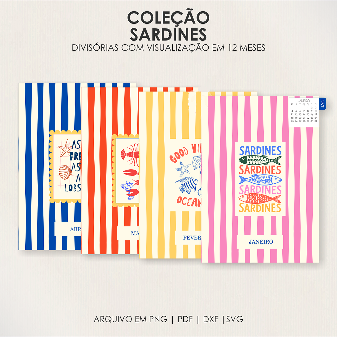 Arquivo Coleção Sardines - Capas + Divisórias 2026 6