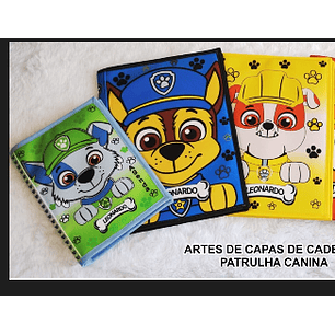 Arquivo Sublimação capa de caderno patrulha canina - Elvis