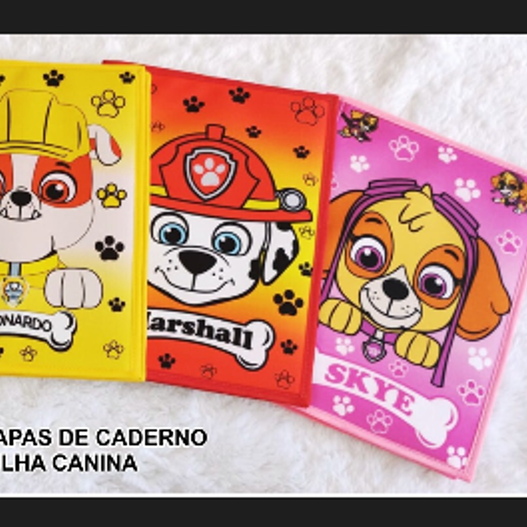 Arquivo Sublimação capa de caderno patrulha canina - Elvis 2