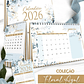 Arquivo Coleção Floral Azul Calendário 2026 - Thumbnail 1